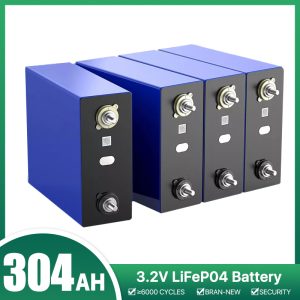 3.2V Eve 304Ah Lifepo4 Battery Cell 6000 Times Deep Cycle For Solar System Ev Rv