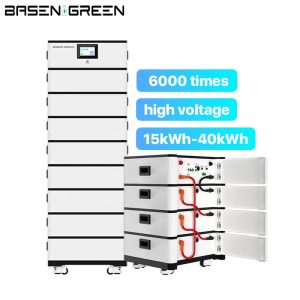 High Voltage Rechargeable 15-40kwh Lifepo4 Lithium Ion Batteries